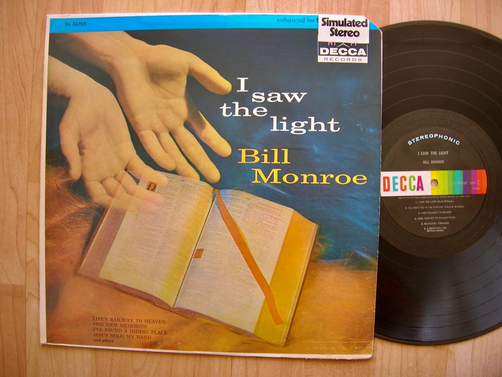 BILL MONROE I saw the light Decca DL 78769 bluegrass  EX