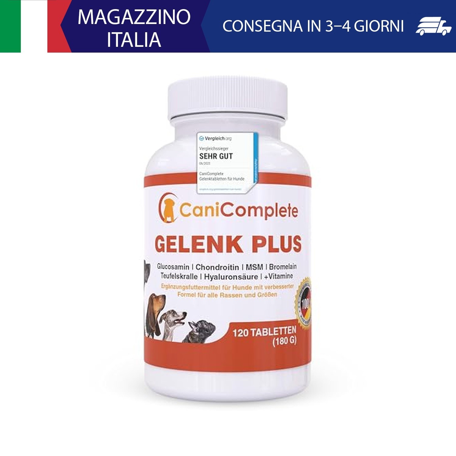 Articolazioni cane | Integratore cani CaniComplete, compresse per le articolazio