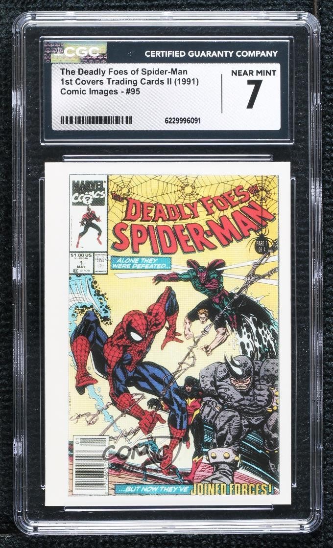 1991 Comic Images Marvel 1st Covers Series 2 Spider-Man #95 CGC 7 0i7t