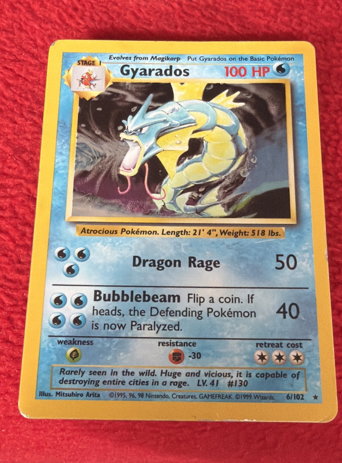 Gyarados 006/102 Base Set Holo