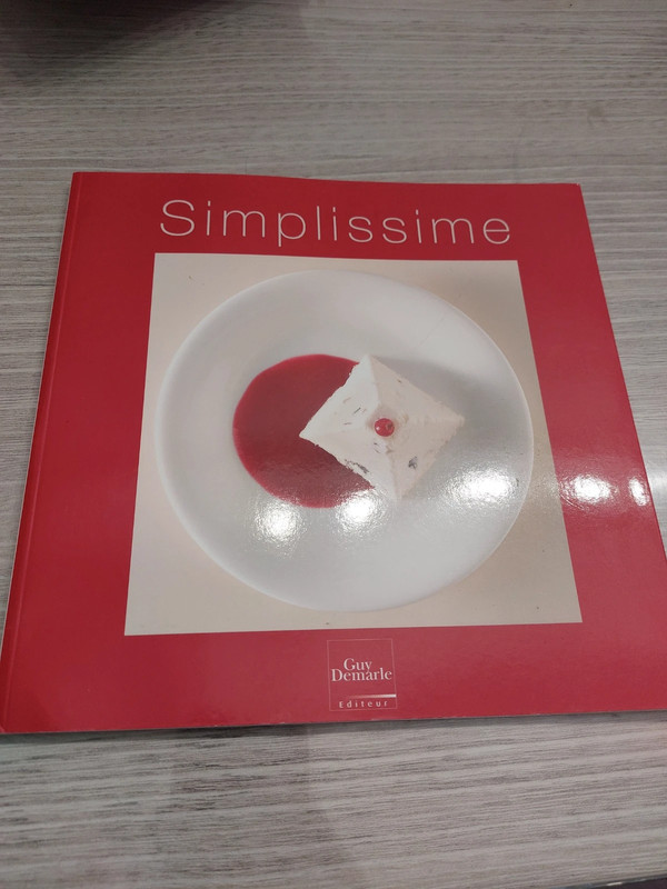 Livre de de recette cuisine Simplissime 38 recettes