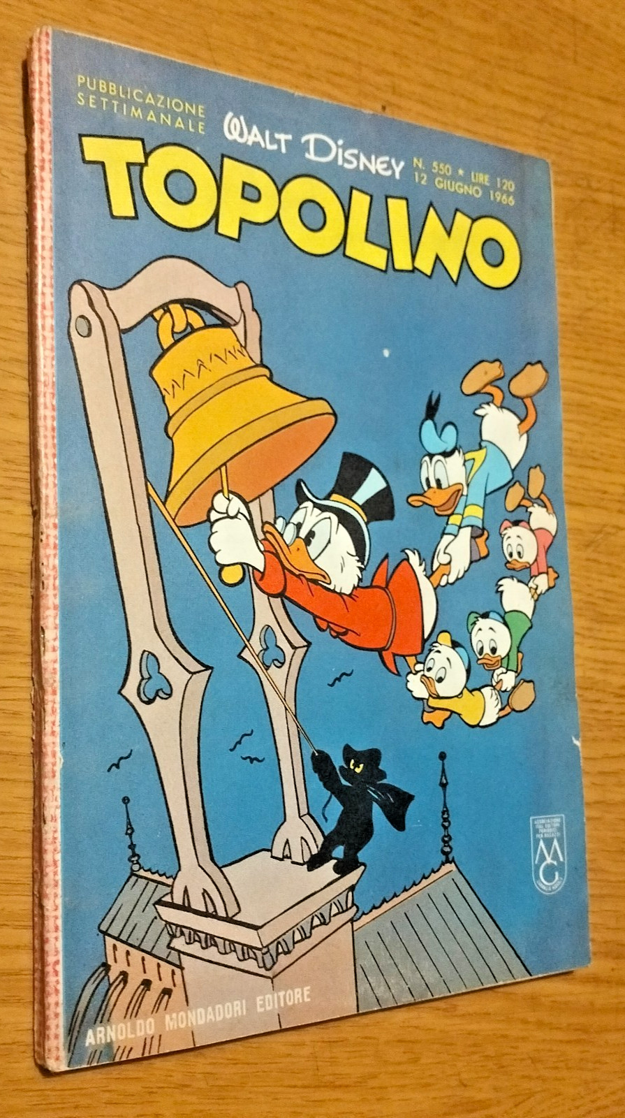 TOPOLINO LIBRETTO # 550 - 12 GIUGNO  1966 - OTTIMO - CON BOLLINO