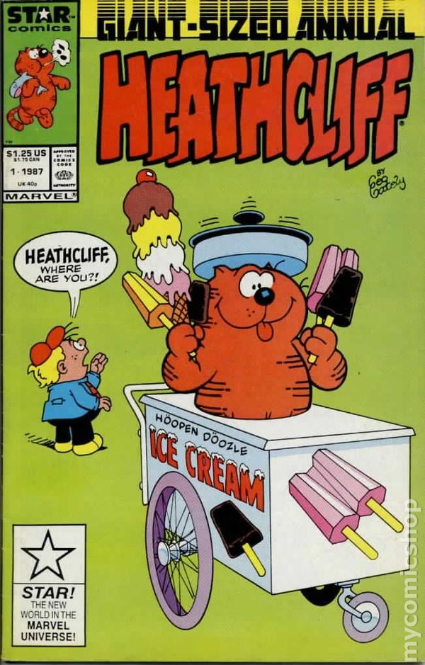 Heathcliff Annual #1 FN- 5.5 1987 Immagine Stock Basso Grado