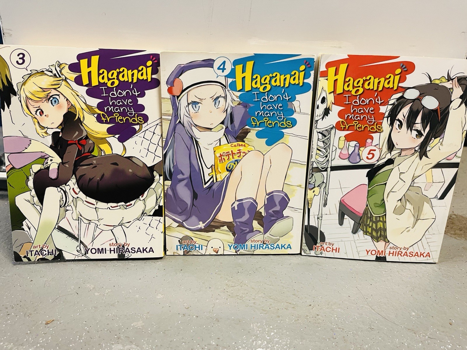 Haganai: Non ho molti amici, vol. Manga 3-5, Yomi Hirasaka, usato