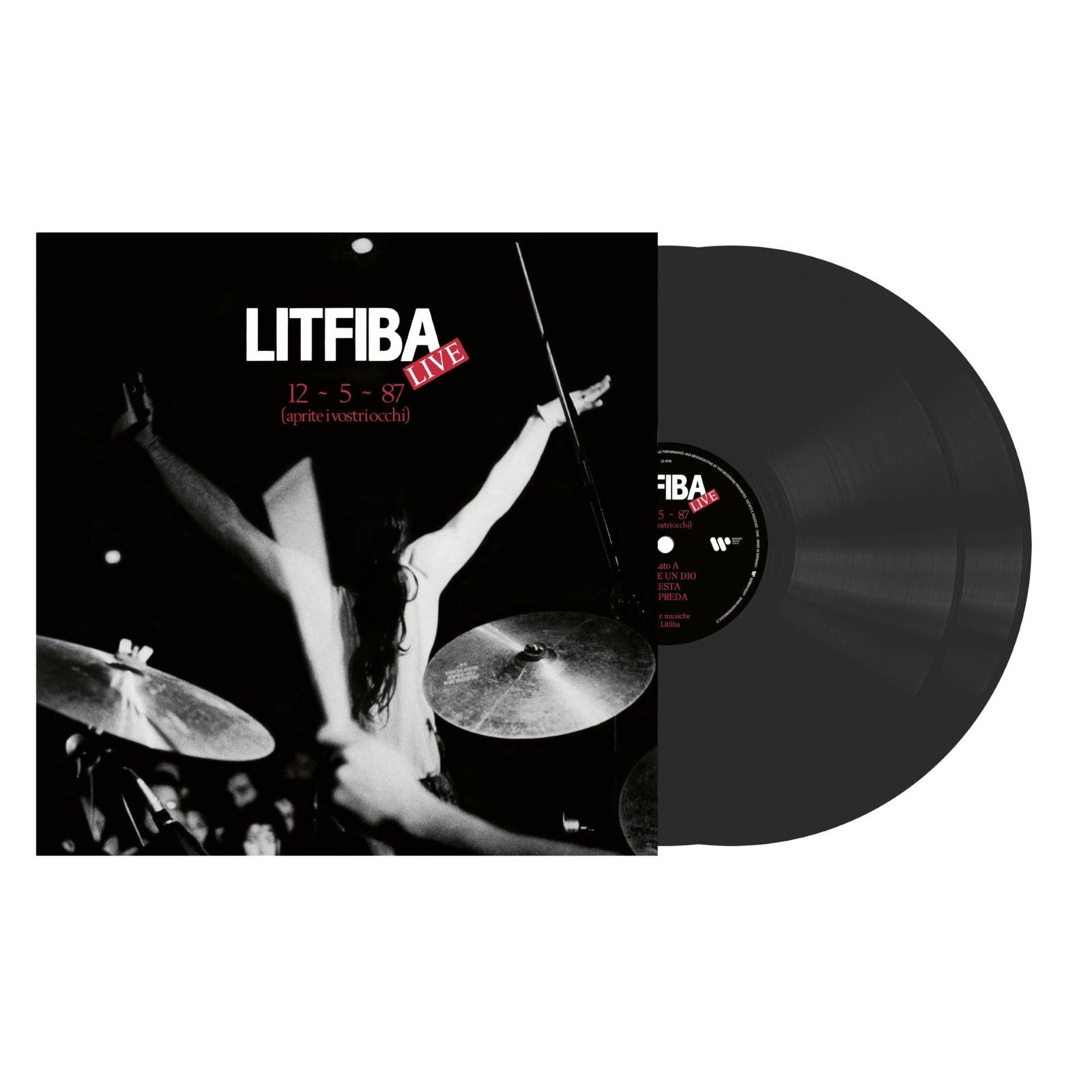 Litfiba 12/5/87 (Aprite I Vostri Occhi) Doppio Vinile Nero (Vinyl LP)