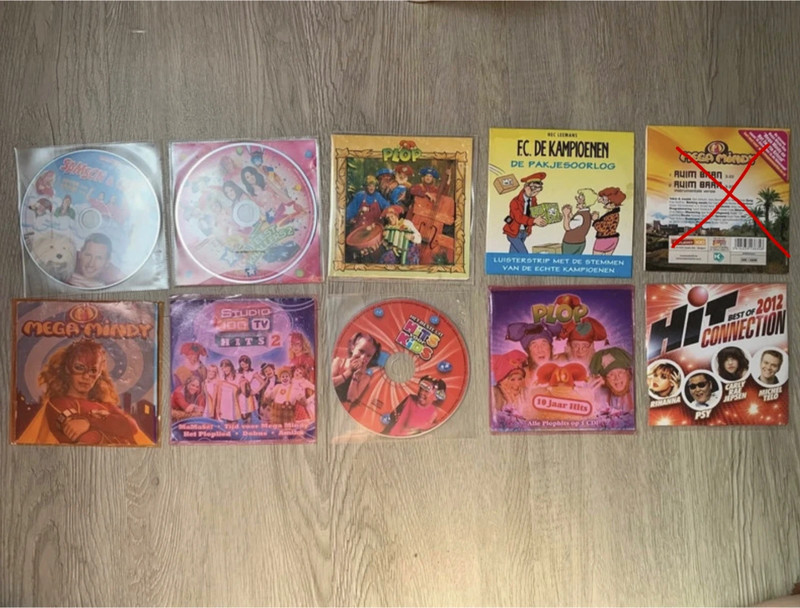 CD's naar keuze, studio 100, Plop, K3, hits voor kids, FC de kampioenen, best of 2012 hits