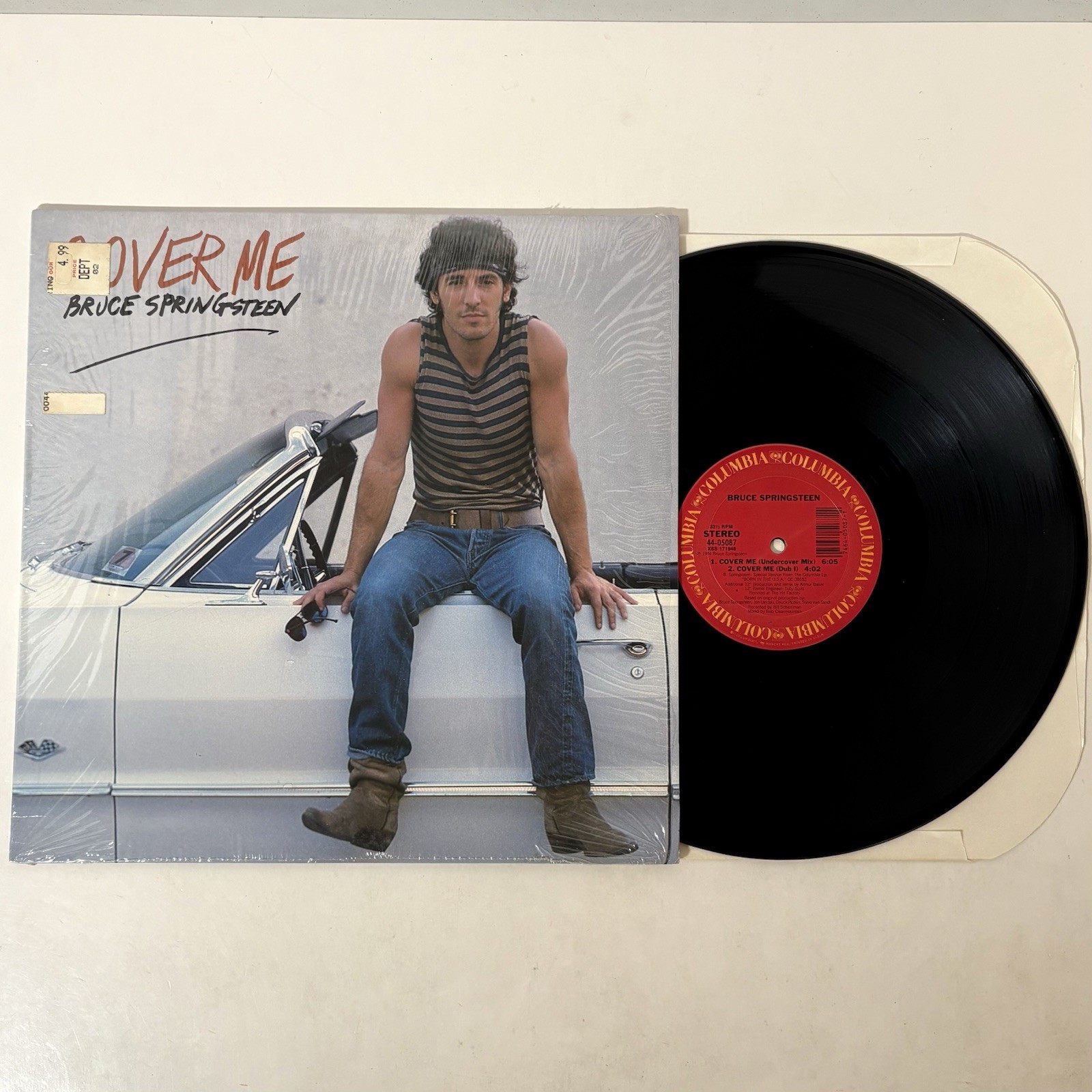 Bruce Springsteen Cover Me 12" Maxi Single Vinyl 1984 Columbia 44-05087 Rock