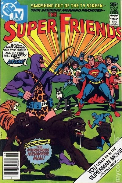 Super Friends #6 FN 1977 Immagine Stock