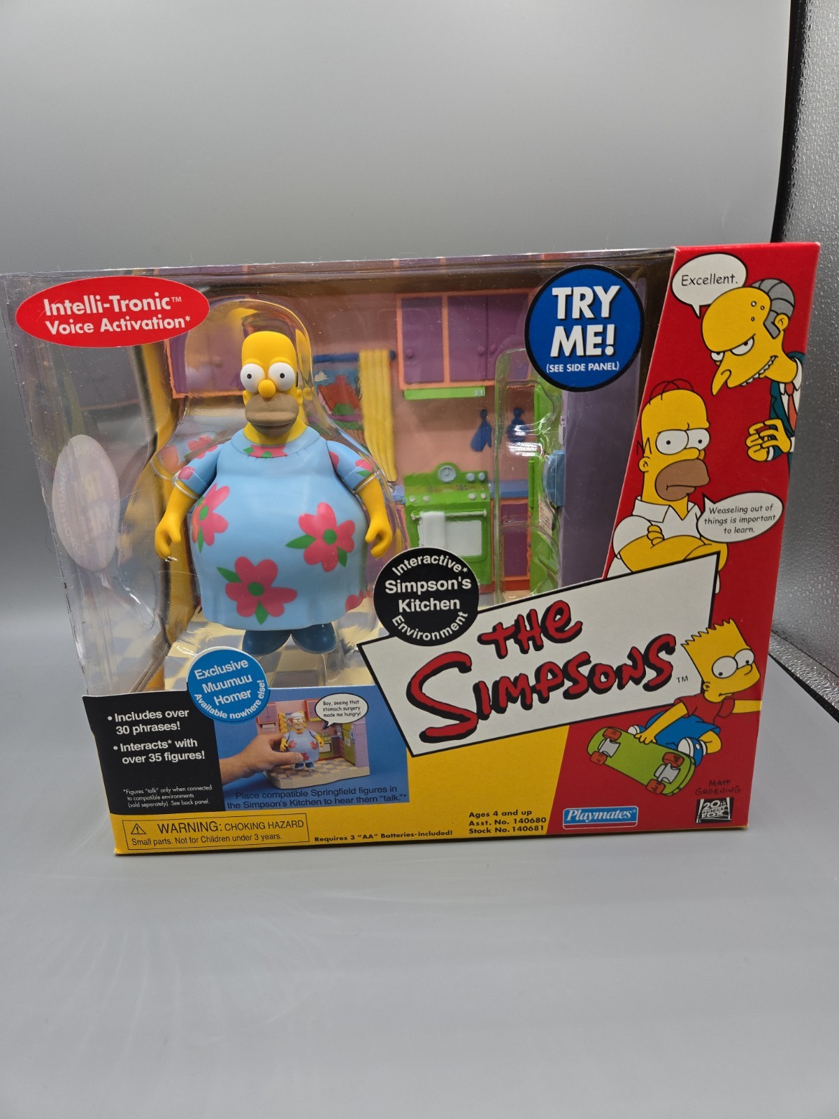 The Simpson World of Springfield MuuMuu Homer Simpson Kitchen Playmates