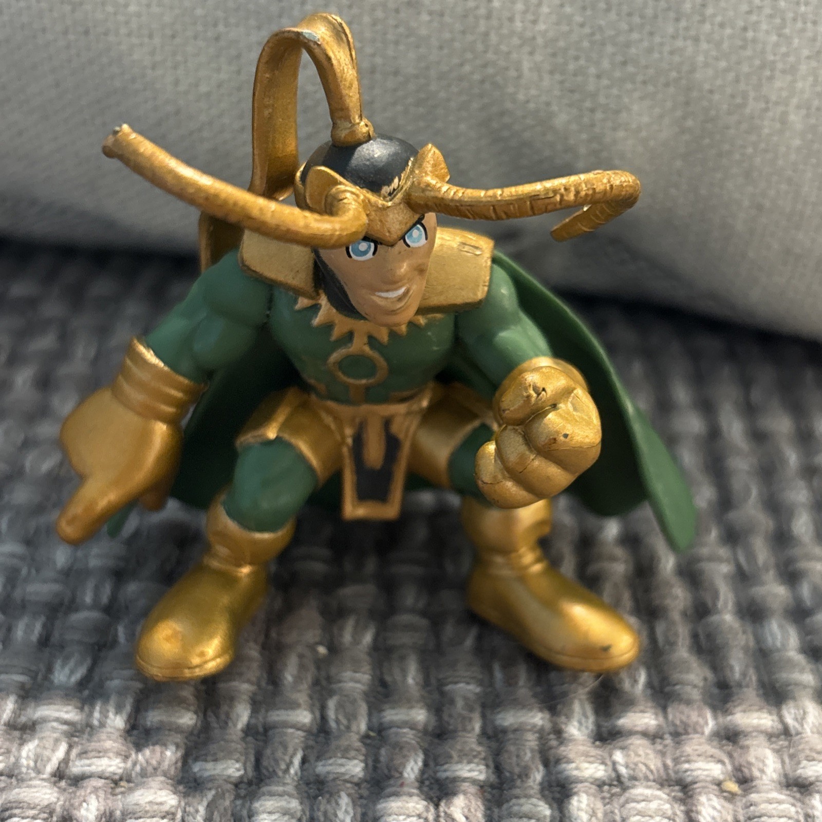 Marvel Super Hero Squad RARE LOKI Bronze / Dark Green from Avengers Wave 4