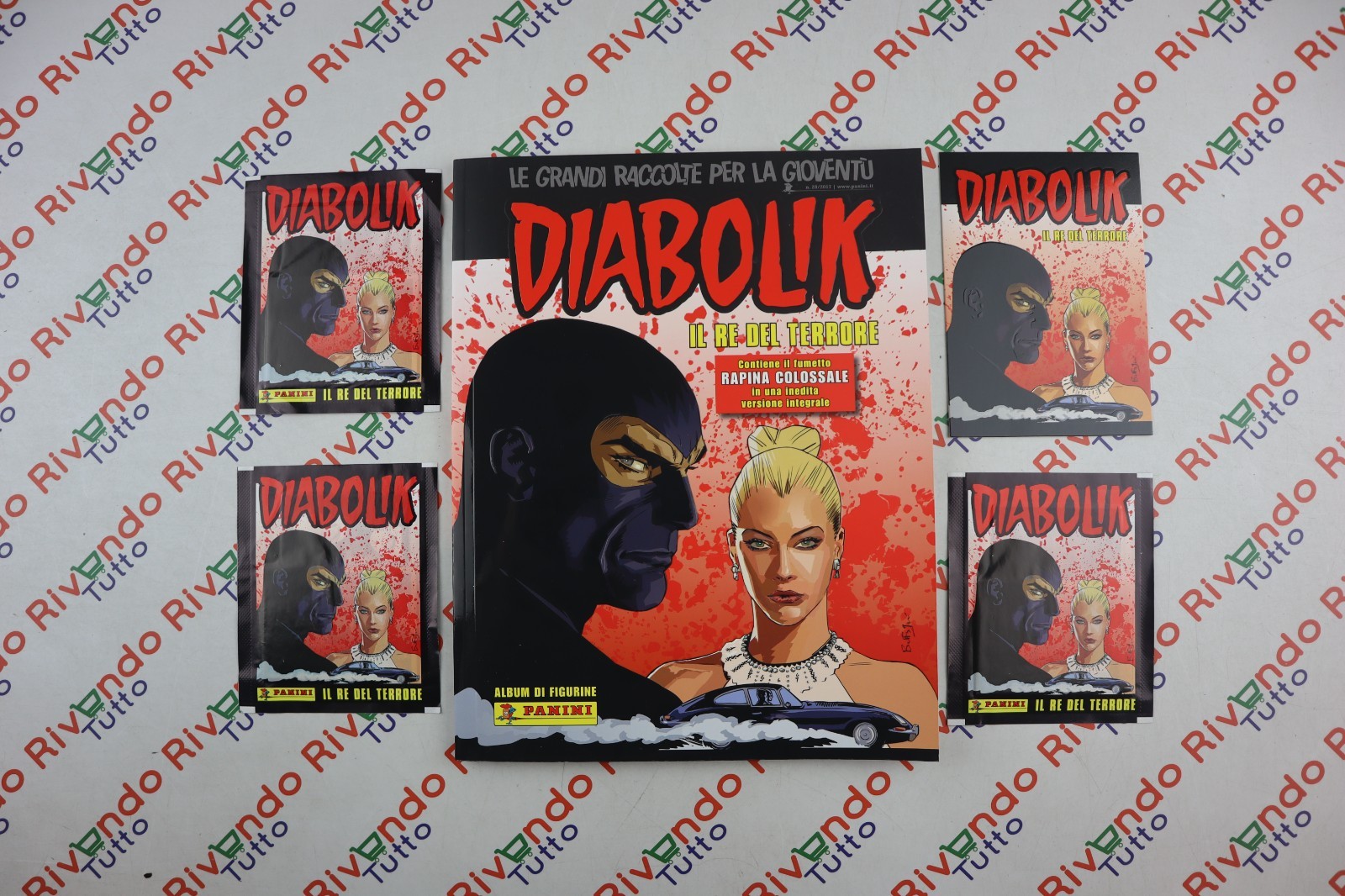 ALBUM DIABOLIK  (VUOTO) - IL RE DEL TERRORE+3 BUSTINE+CARTOLINA - PANINI COMICS