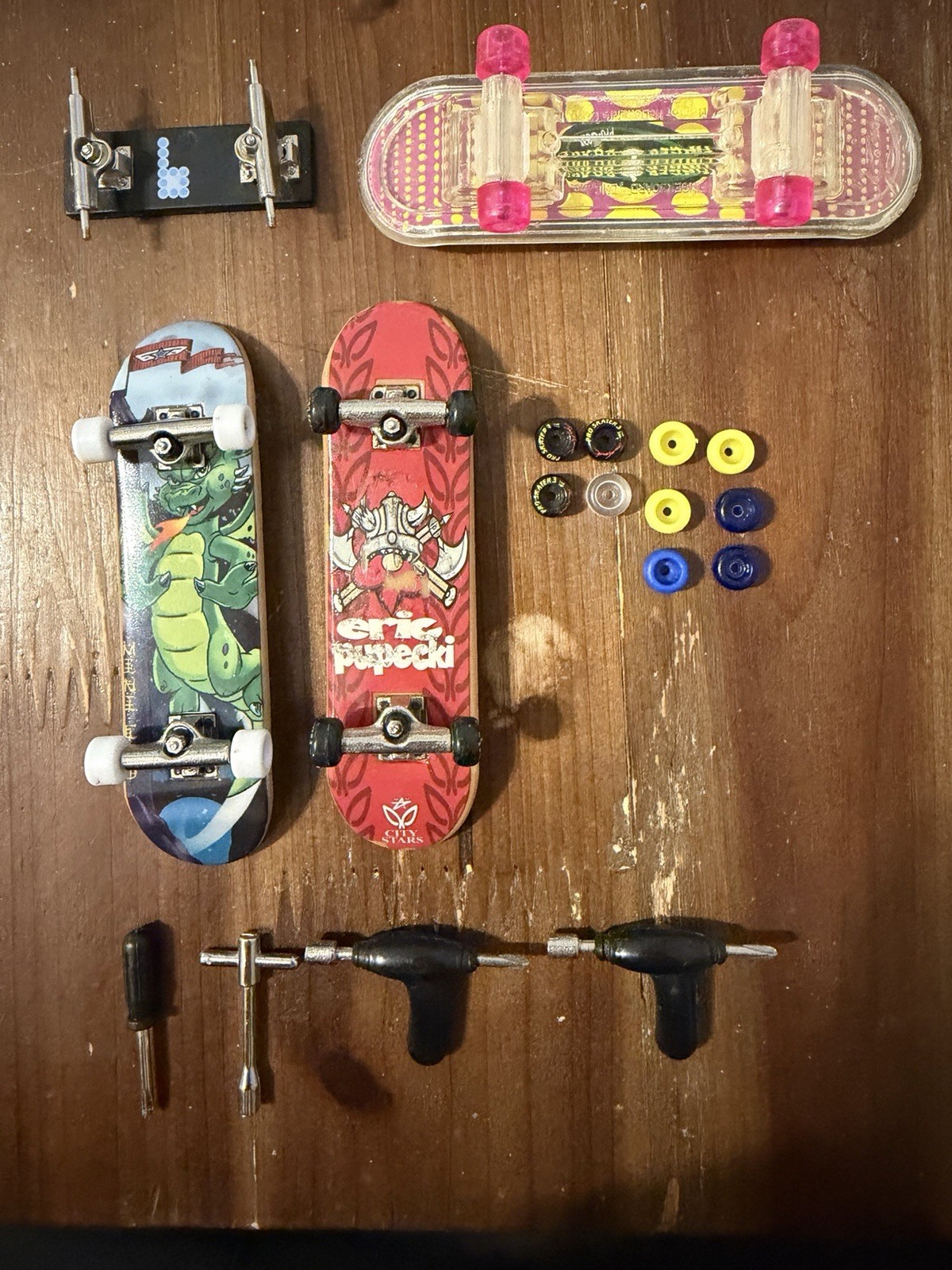 2 tastiere vintage Tech Deck Eric Pupecki City Stars & Brigade GVIII Dragon