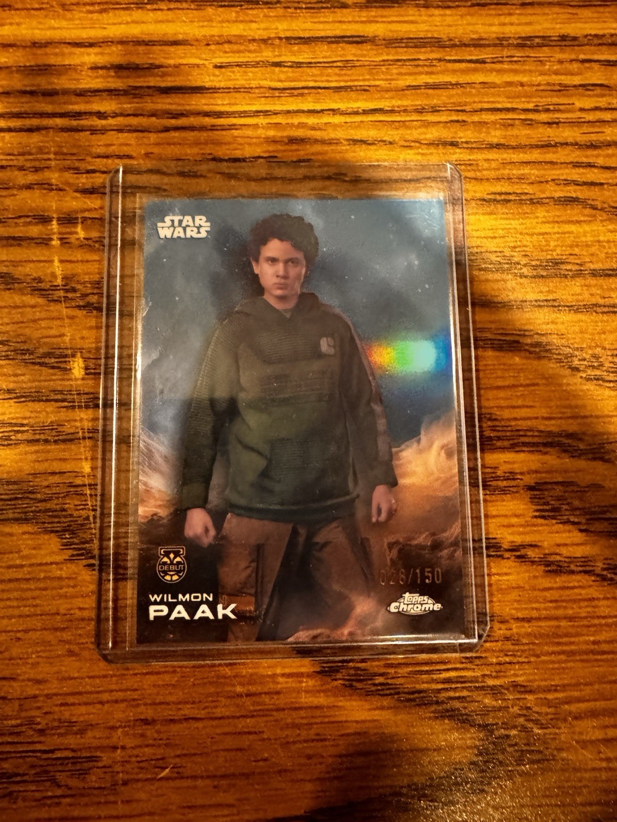 WILMON PAAK 2025 TOPPS CHROME STAR WARS DEBUTTO SKYWALKER BLU /150