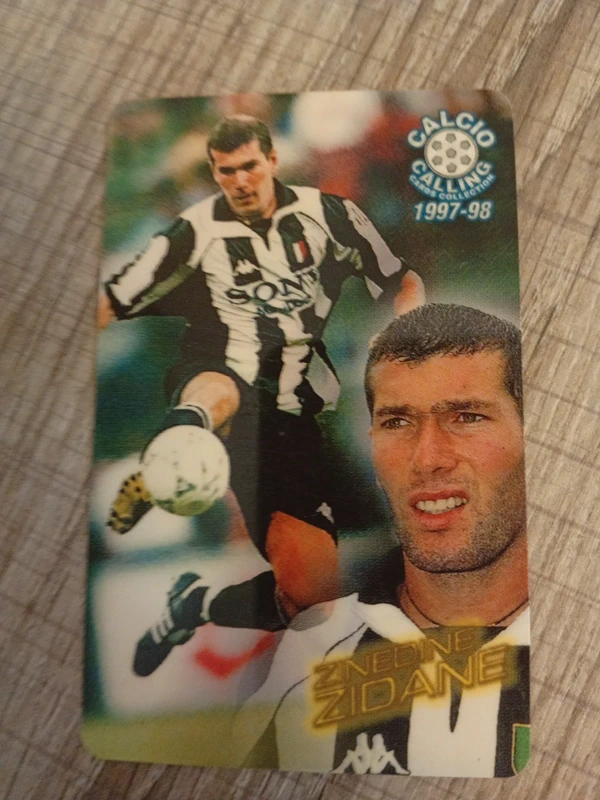 Card atw calling star panini Zidane Juventus 97/98