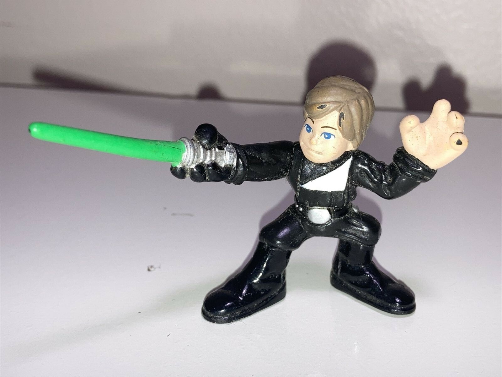 Star Wars Galactic Heroes LUKE SKYWALKER JEDI BLACK GLOVE ACTION FIGURE 2007