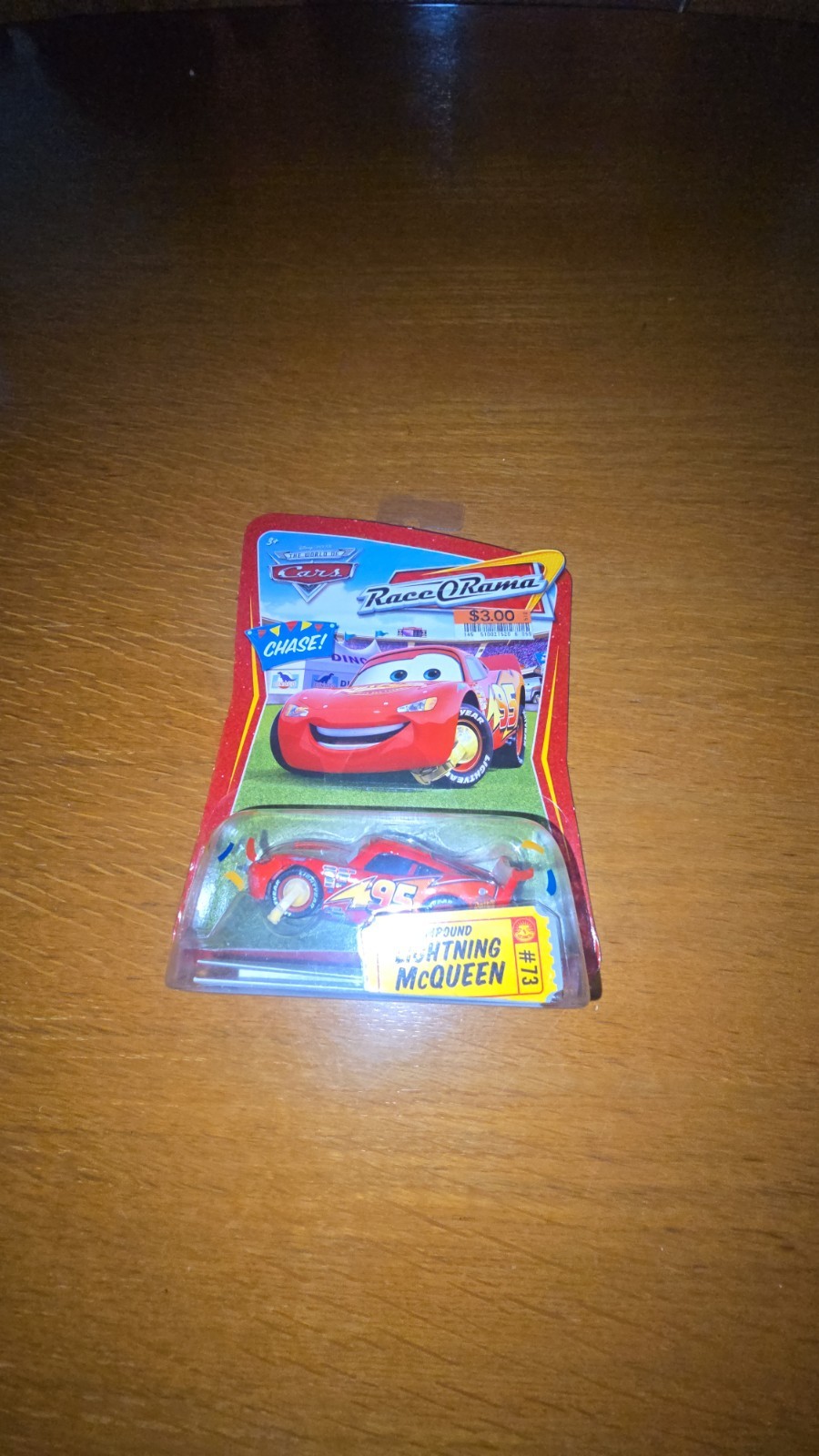Disney Pixar Cars RaceORama Impound Lightning McQueen #73 Chase di Mattel 2009
