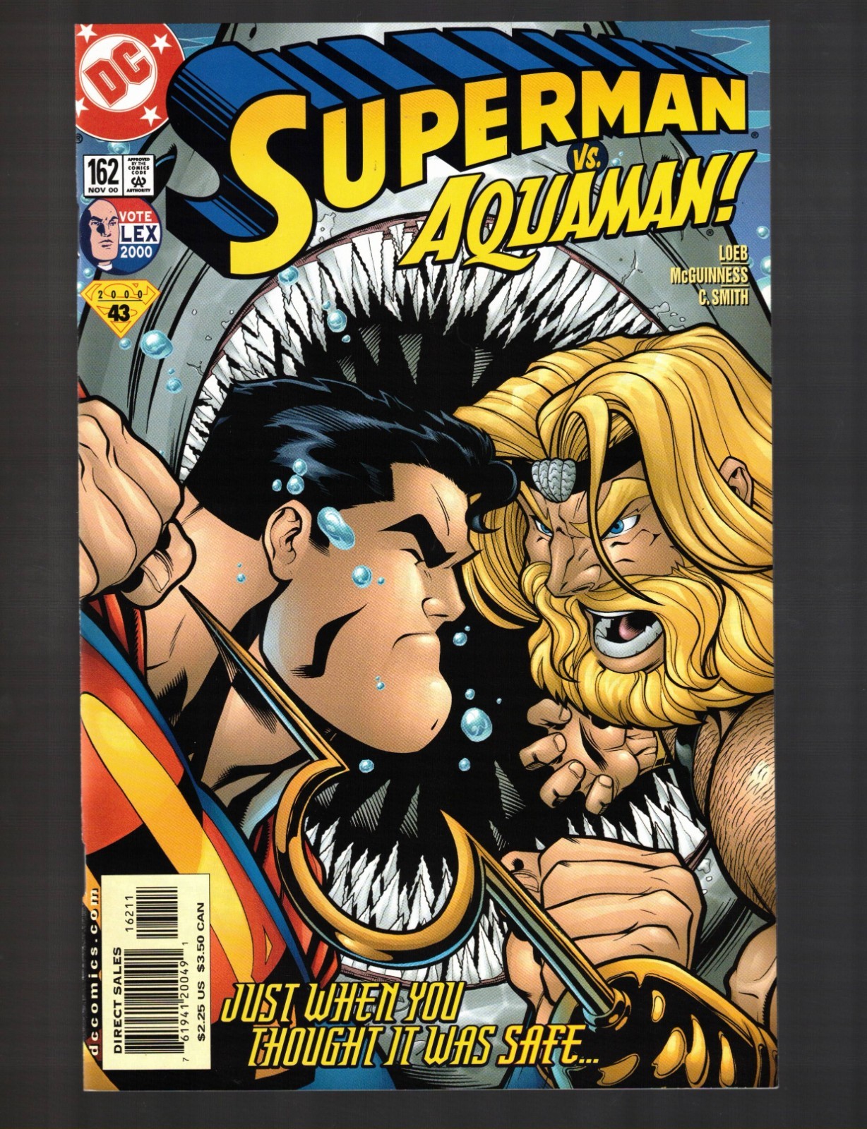 Superman #162 vs Aquaman!   VF/NM 2000 DC fumetto