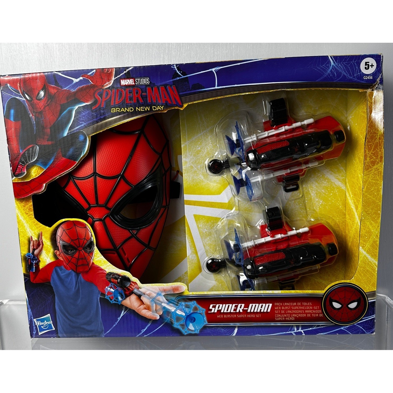 Hasbro Marvel Spider-Man Brand New Day Web Blaster Super Hero Set Mask Gauntlets