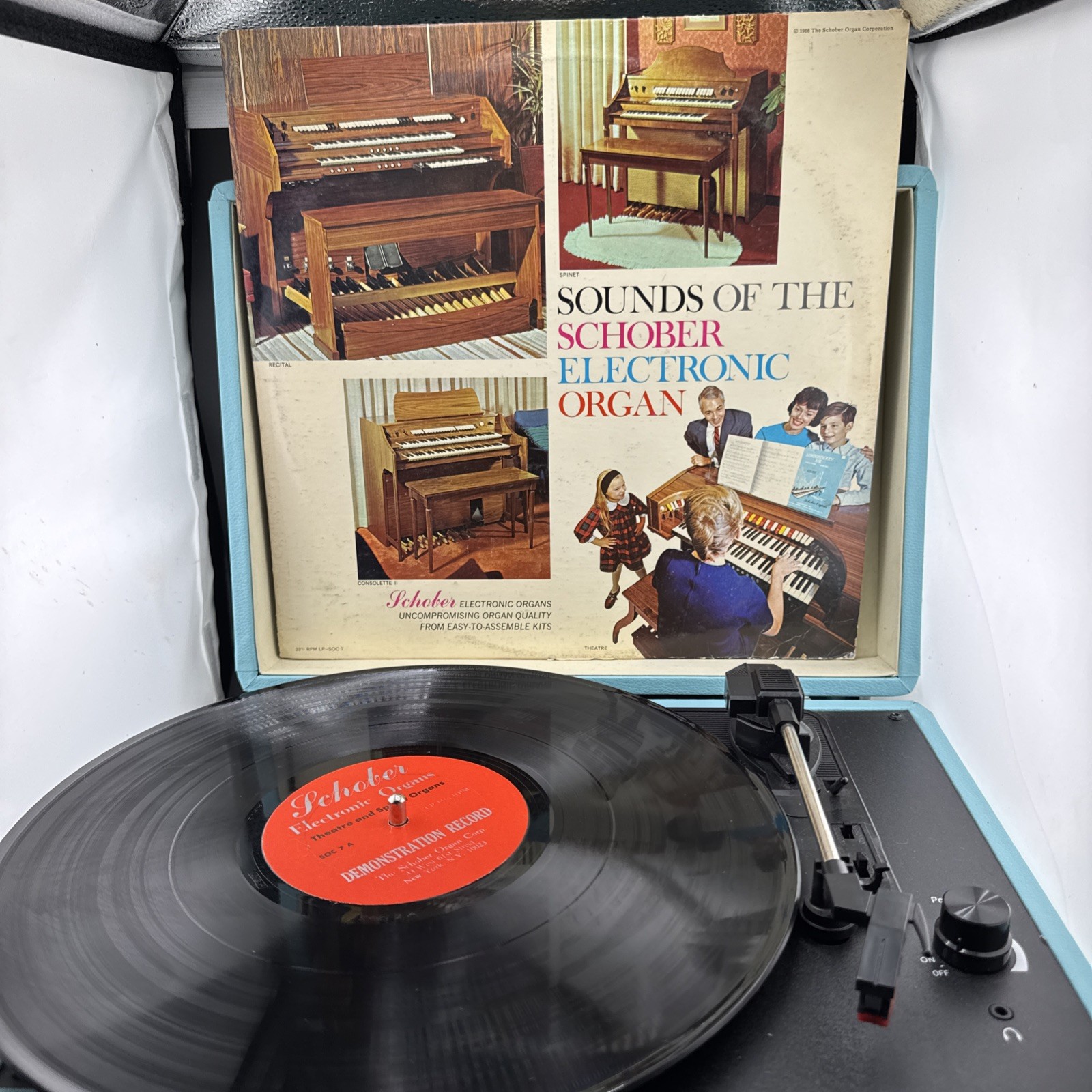 Sounds Of The Schober Electronic Organ SOC 7 Demonstration Record Sample 1966 VG