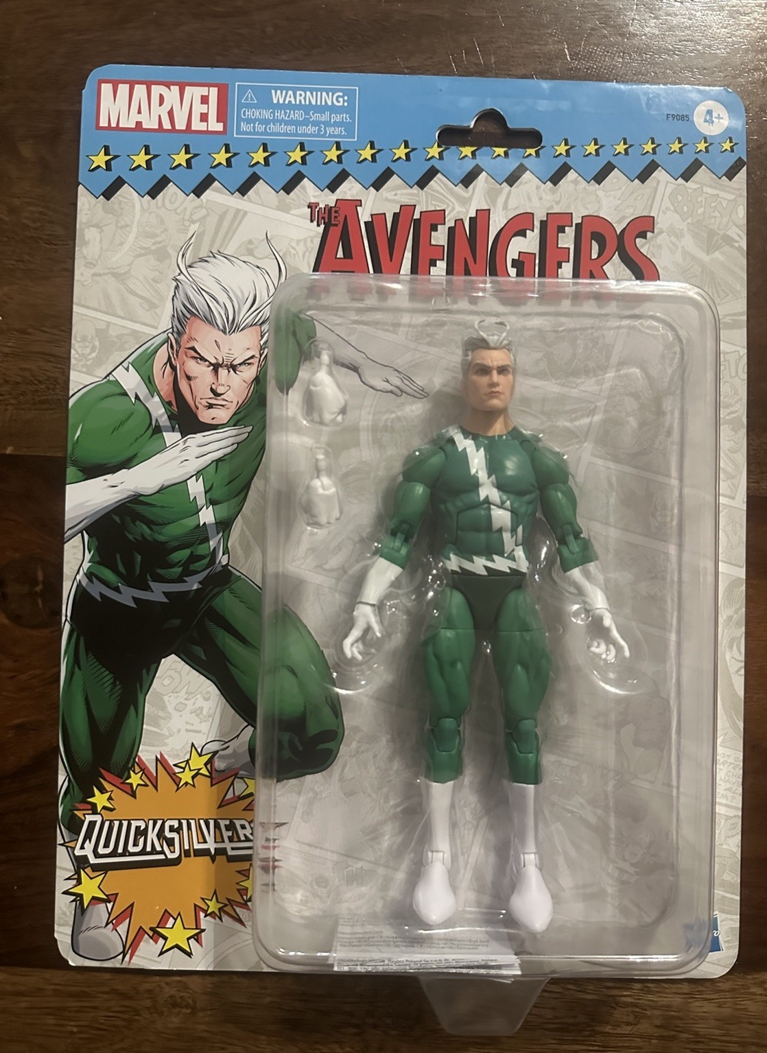 Marvel Legends Retro Quicksilver 6" Action Figure 2024 Hasbro Sigillato NUOVO