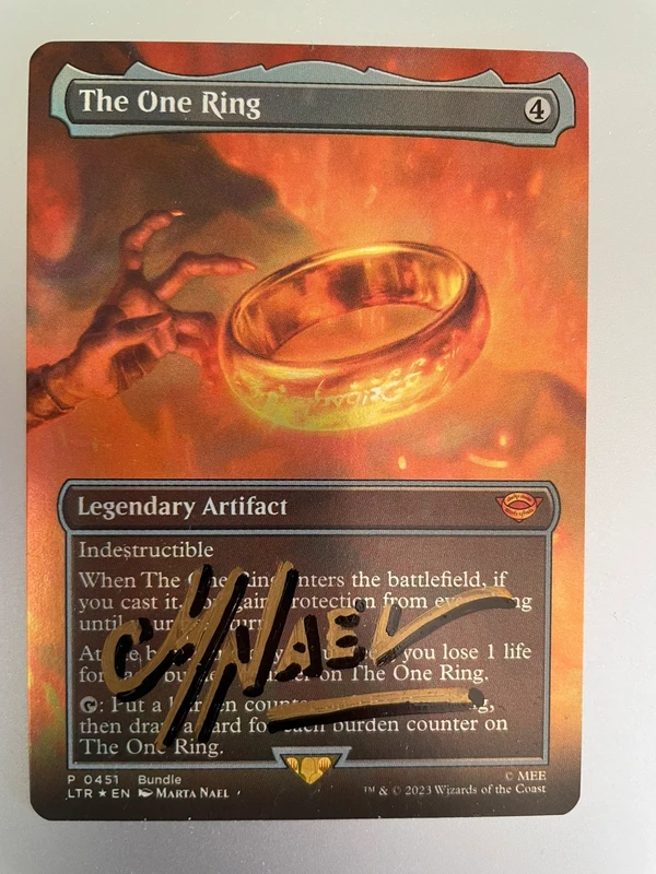 The One Ring - Signed by Marta Nael - Magic The Gathering