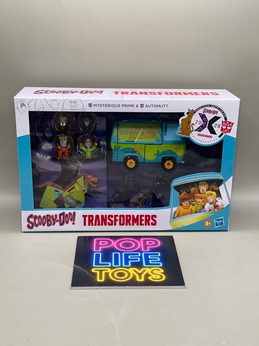 Nuovo! 2026 Scooby Doo x Transformers Mysterious Prime & Auto Mutt *nuovo con scatola*
