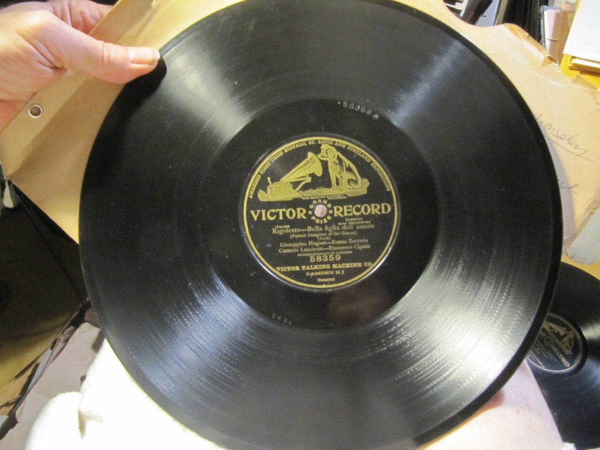 1905 GIUSEPPINA HUGUET Emma Zaccharia Lanzirotti Rigoletto Quartet VICTOR 58359