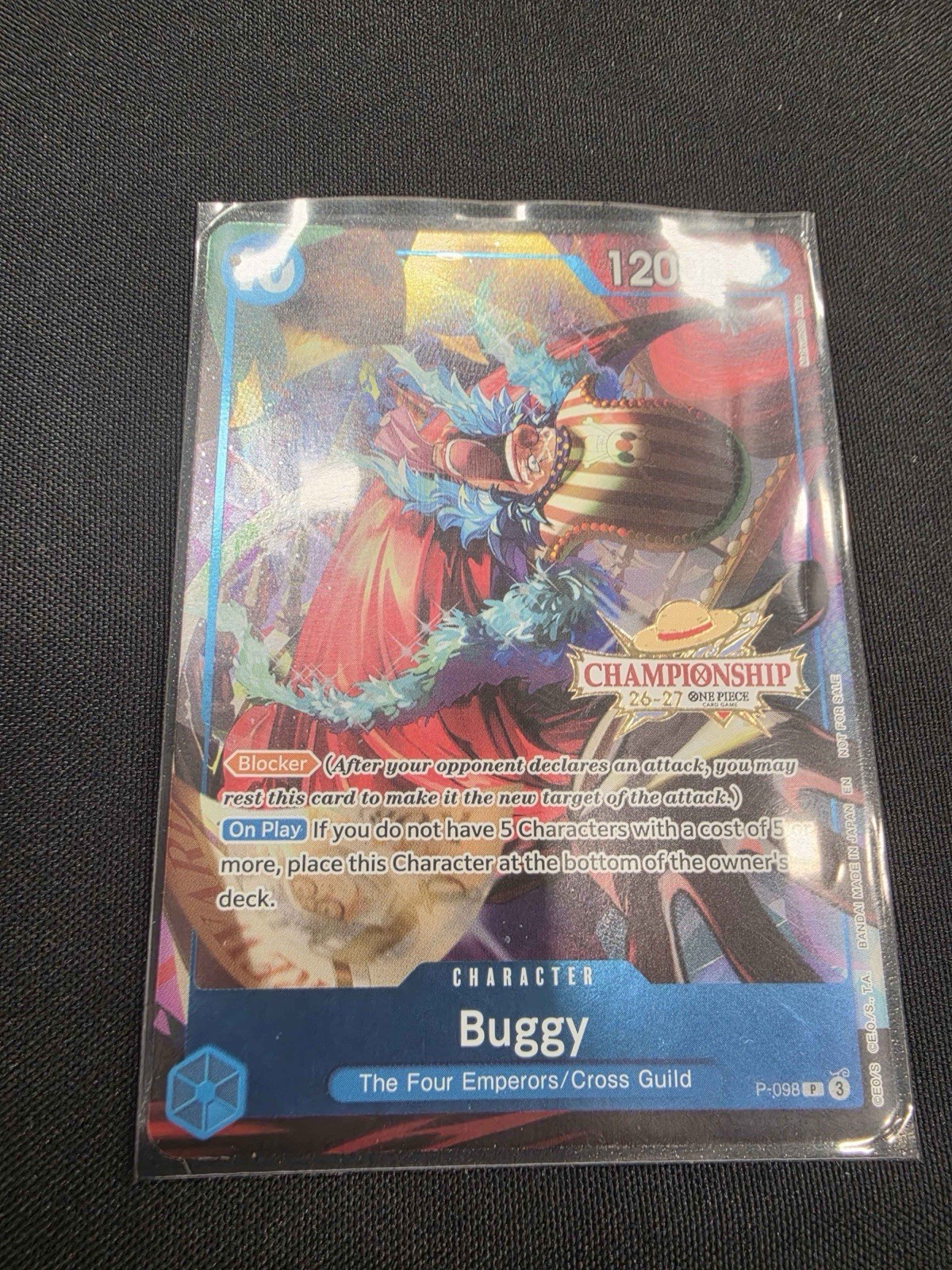 Buggy P-098 One Piece Promotion Cards Foil Bandai Card Games Fest 26-27