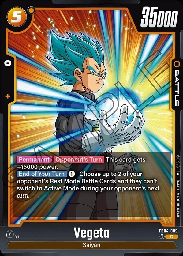 Dragonball Super Fusion World, Ultra Limit: Vegeta (FB04-089) QUASI NUOVO/M
