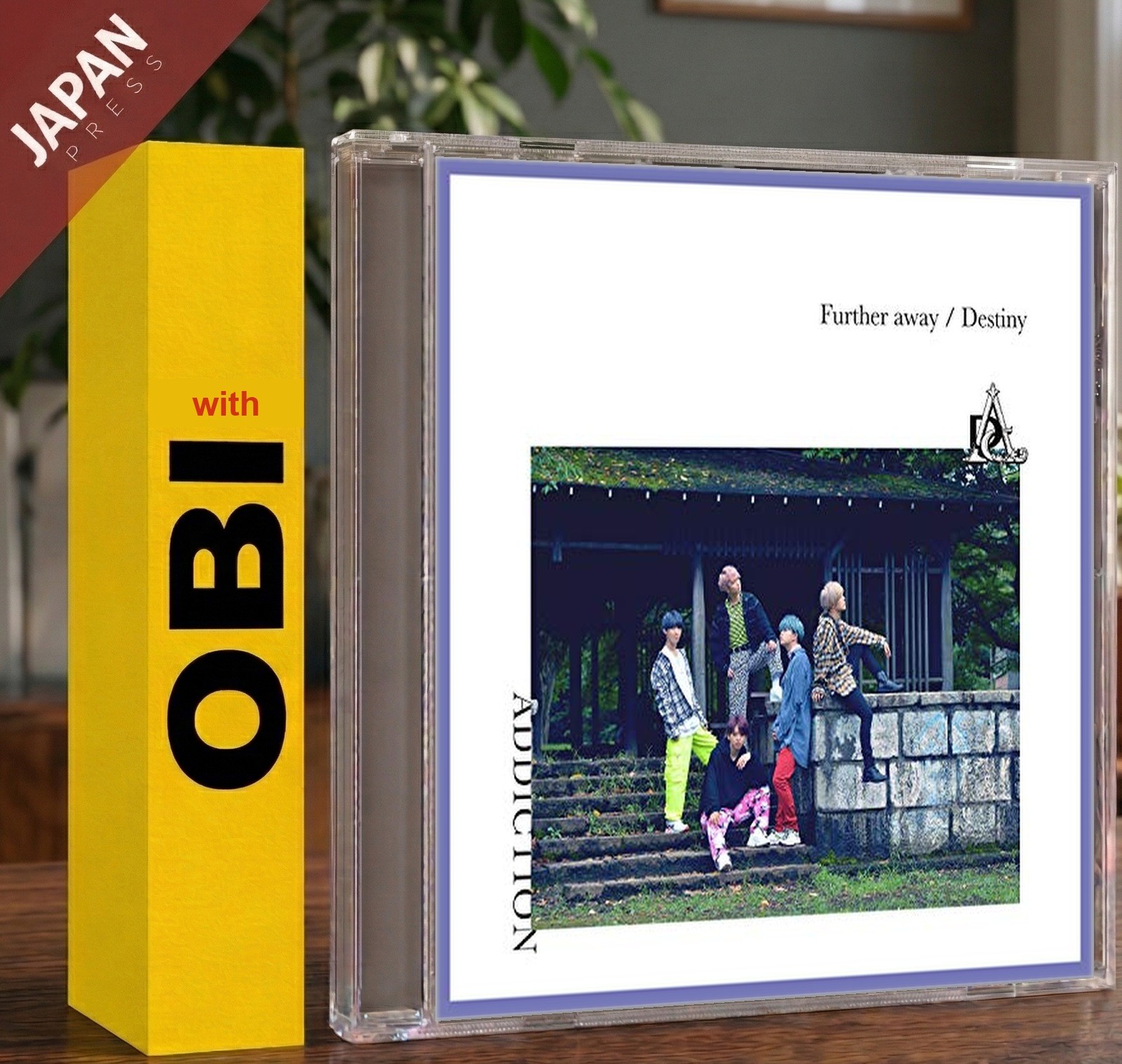 ADDICTION - Further Away/Destiny(Limited Edition A) w/OBI CD Japan Import J-Pop