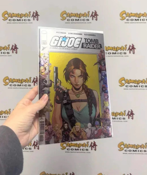 Gi Joe A Real American Hero Tomb Raider #1 1:100 variante Tammetta & Spicer Foil!