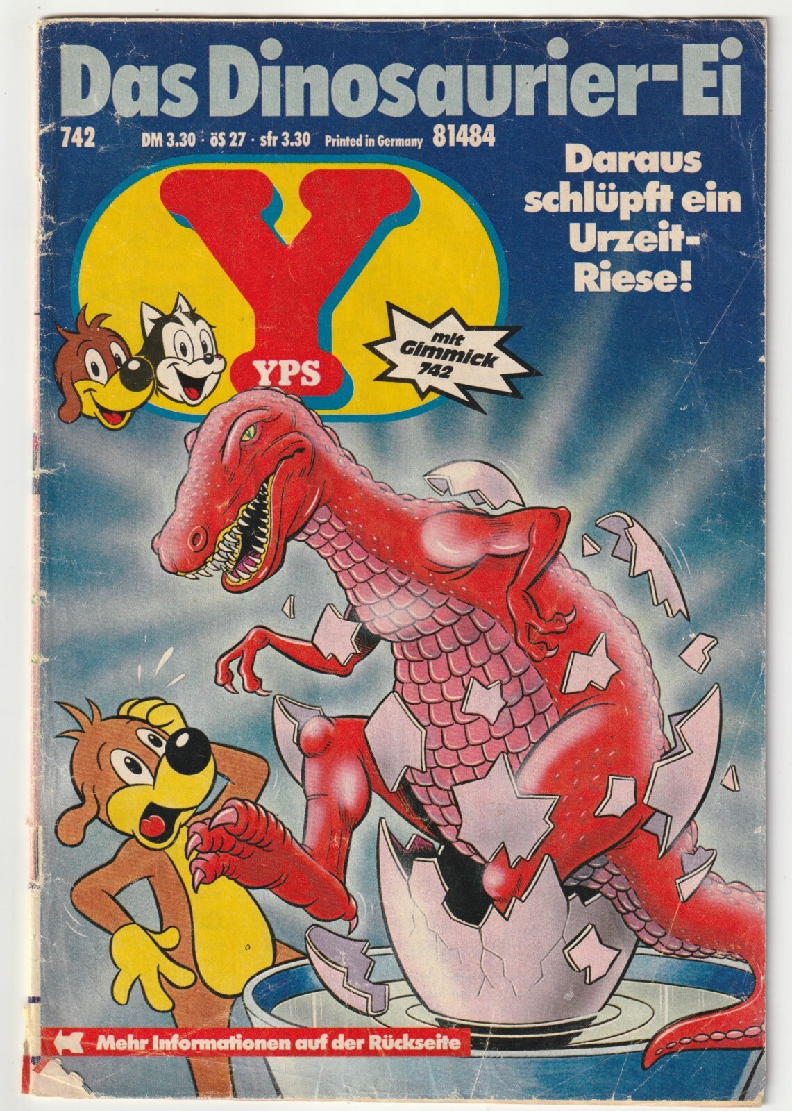 ✪ YPS #742 senza espediente, Gruner + anno 1990 COMICHEFT Z3