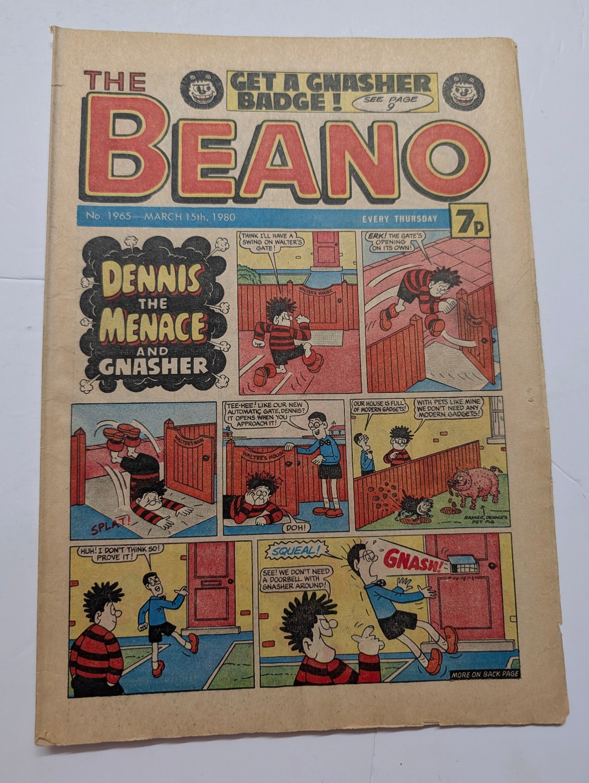Beano Comic No 1965, March 15th 1980.