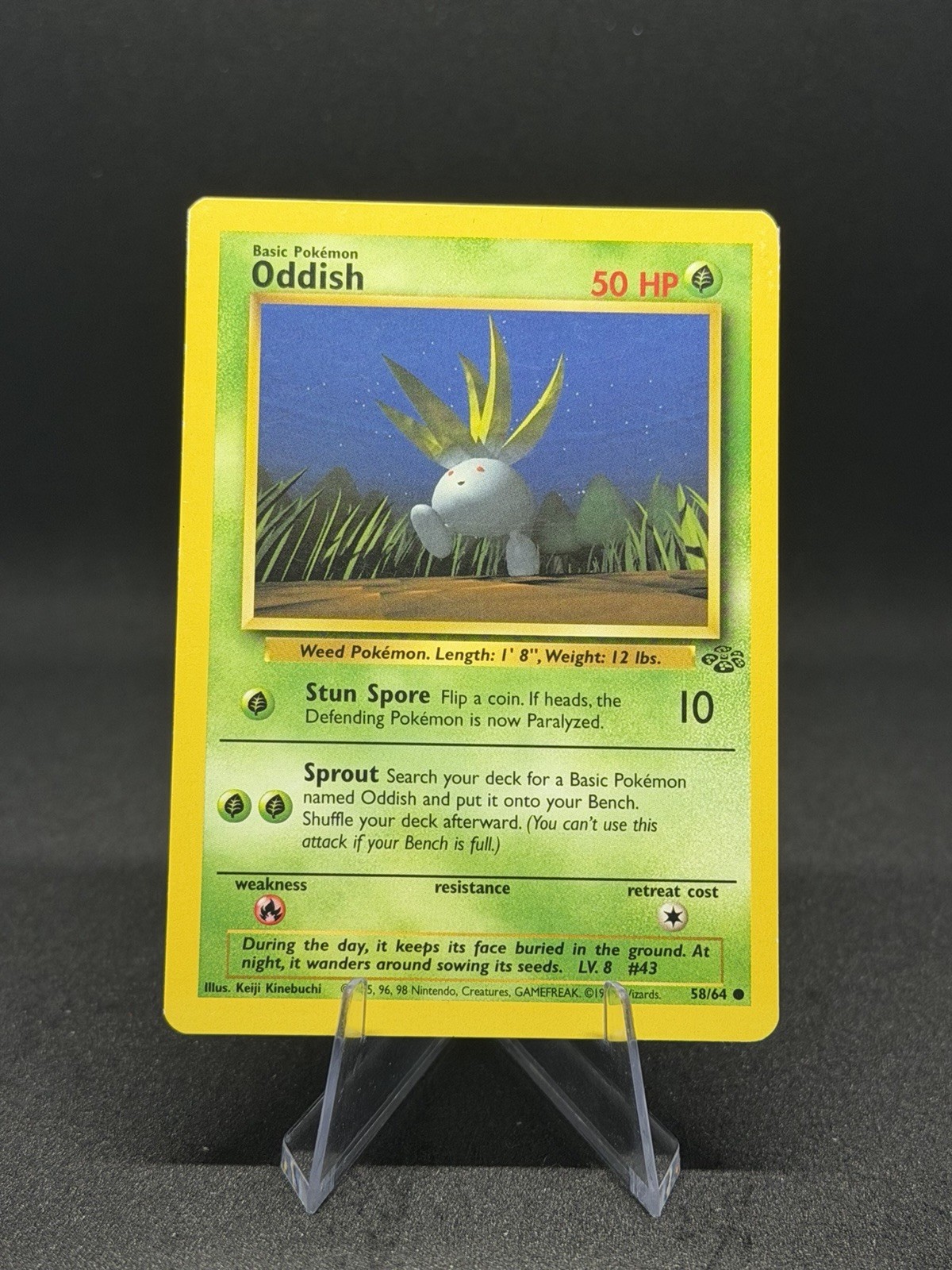 Oddish 58/64 Jungle Vintage Pokémon TCG MP
