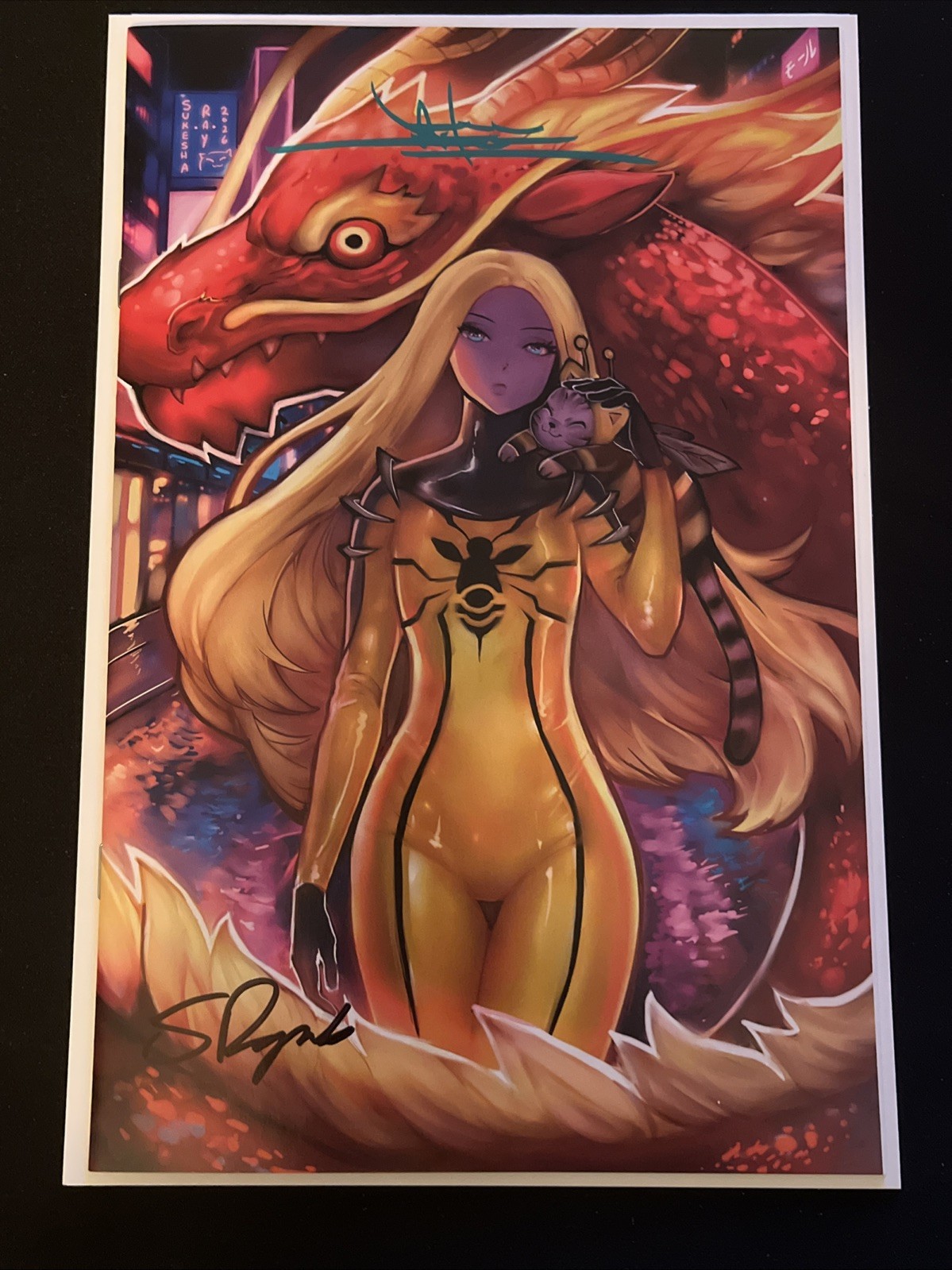 M1 Monster Racing League #1 🔥 Sukesha Ray 2x firmato Jae Lee 🔥 quasi nuovo + LTD 500