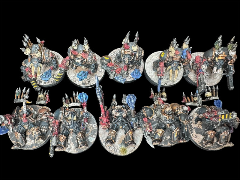 Terminators Metal Chaos Space Marine CSM Warhammer 40k OOP Painted