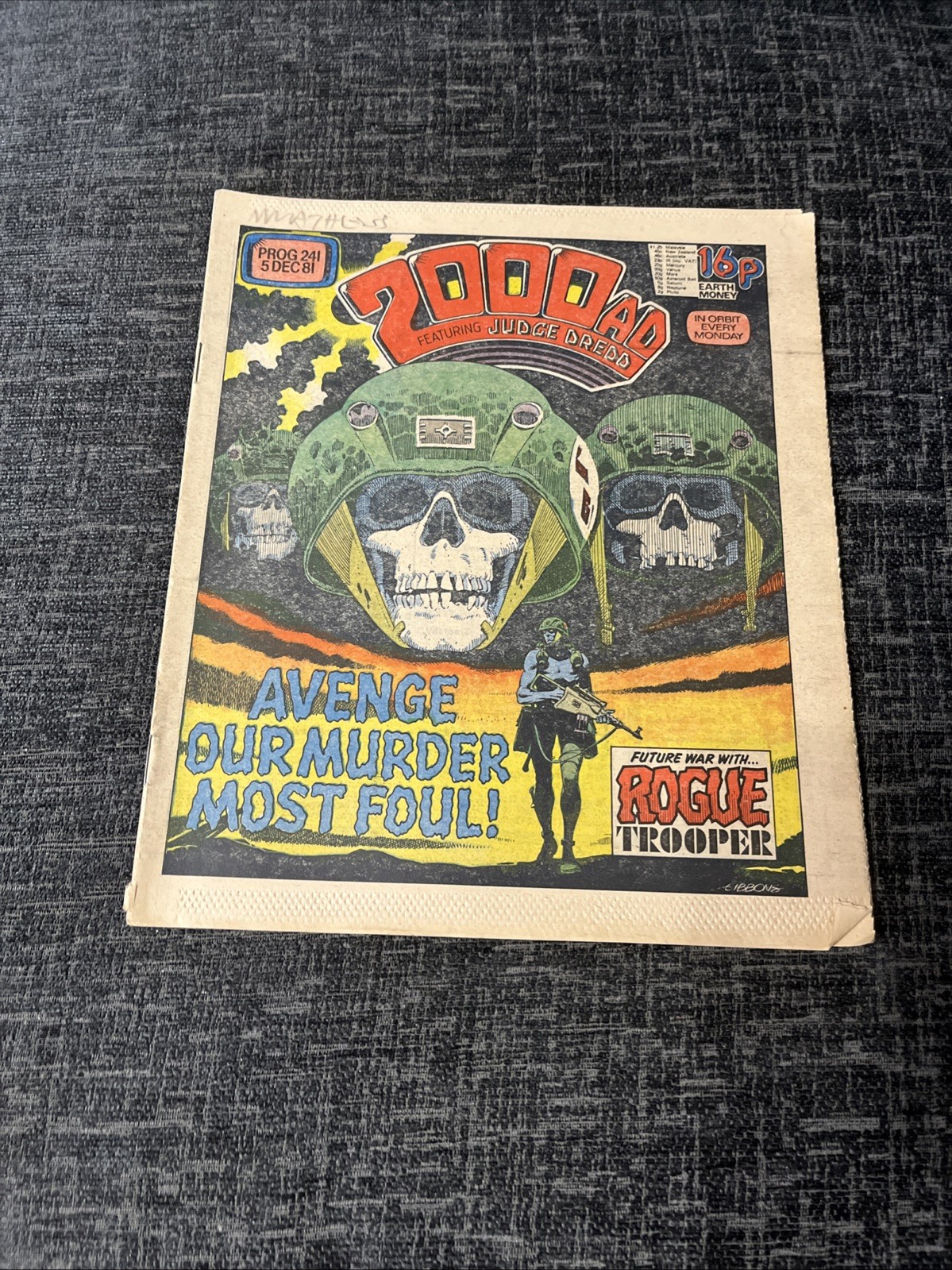 2000AD Comic - Prog 241 - 5 Dec 1981