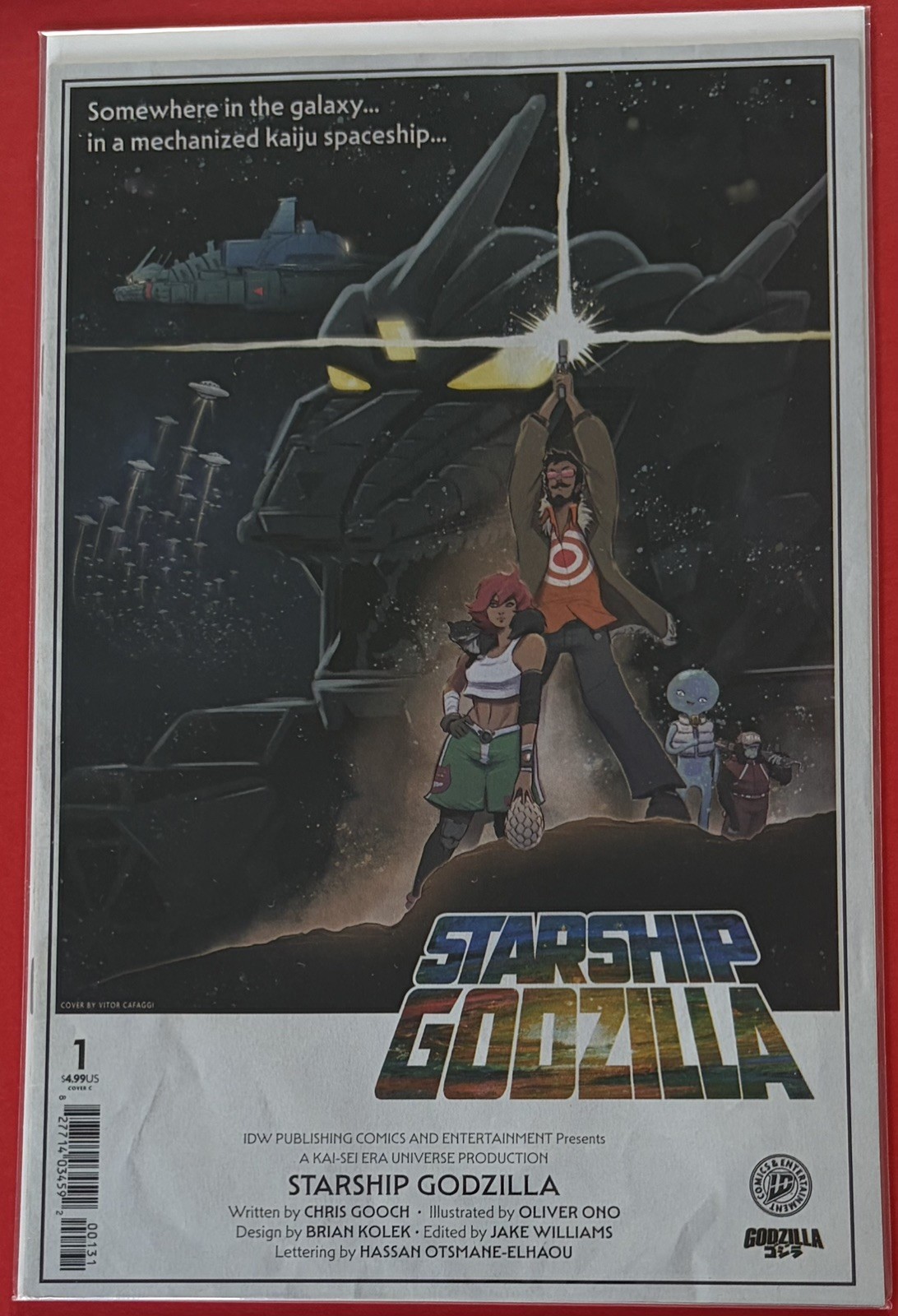 Starship Godzilla 1 Kai-Sei Era Cover C Cafaggi Star Wars Homage 