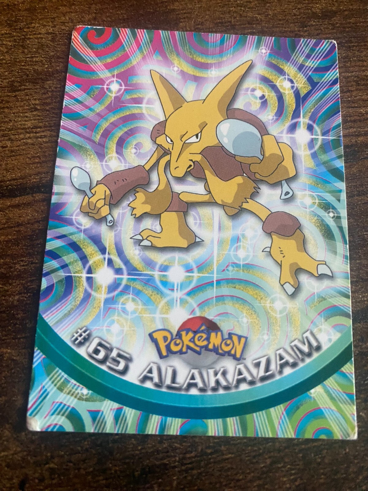 Topps Pokemon Trading Card - #65 Alakazam Vintage 151 Originale Kanto