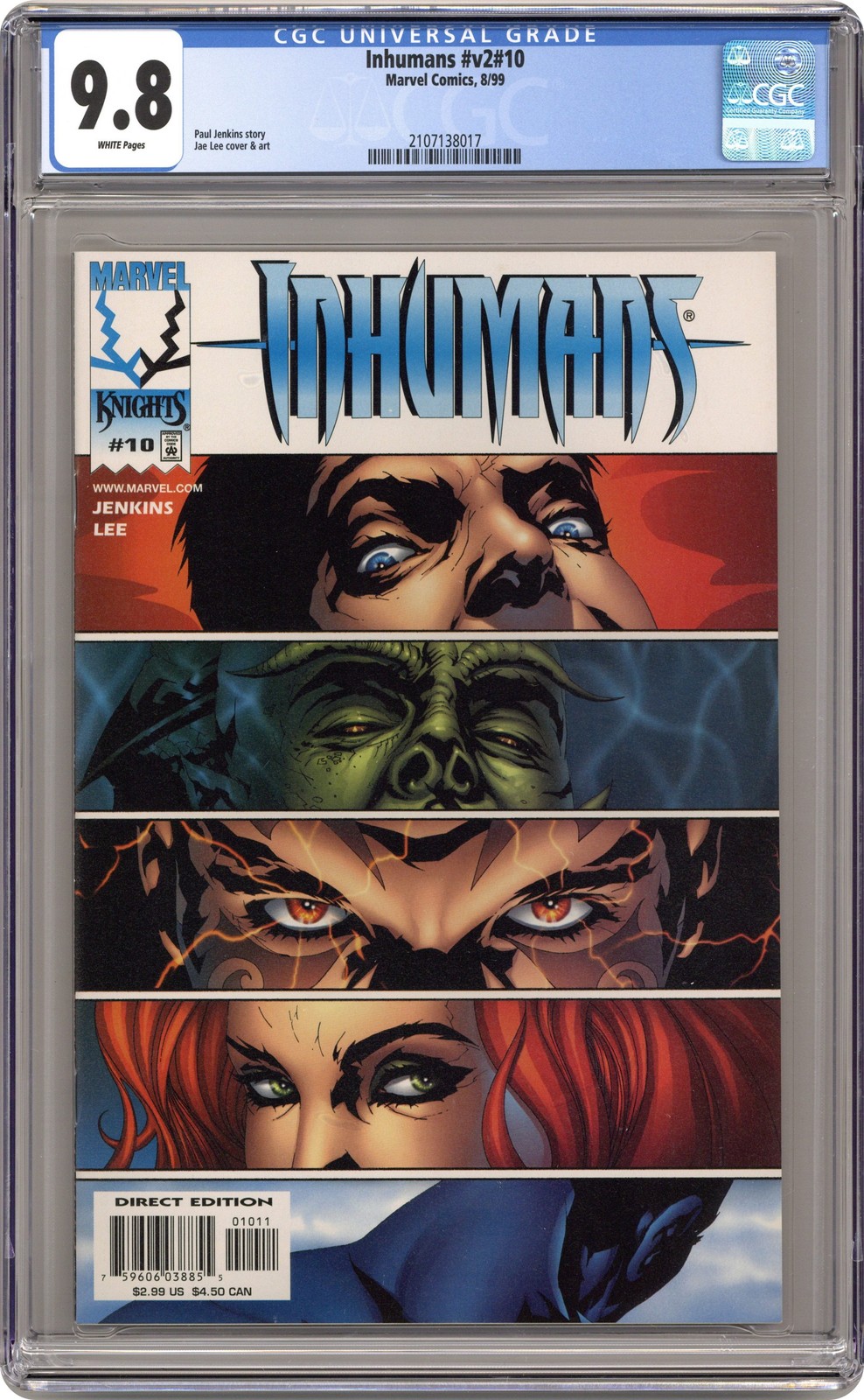 Inhumans #10 CGC 9.8 1999 2107138017
