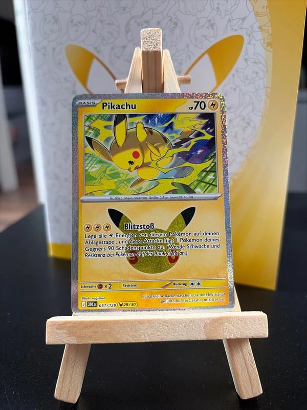 Pikachu 51 (29) 30c Pokémonkarte