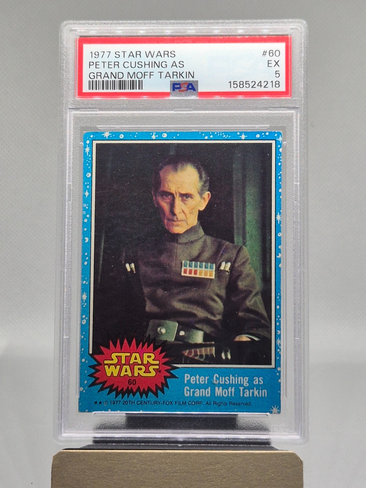Grand Moff Tarkin Topps Trading Card Star Wars PSA 5 EX #60 Peter Cushing 1977