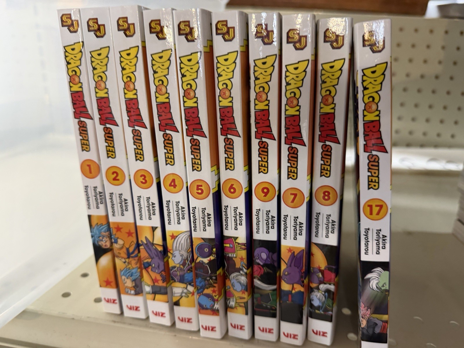 Lotto Dragon Ball Super Manga Vol. Lotto 10 Akira Toriyama inglese 1-9 e 17