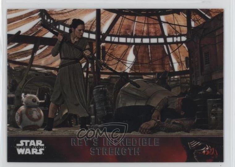 2016 Topps Star Wars: Il Risveglio della Forza Chrome L'incredibile forza di Rey 0c3