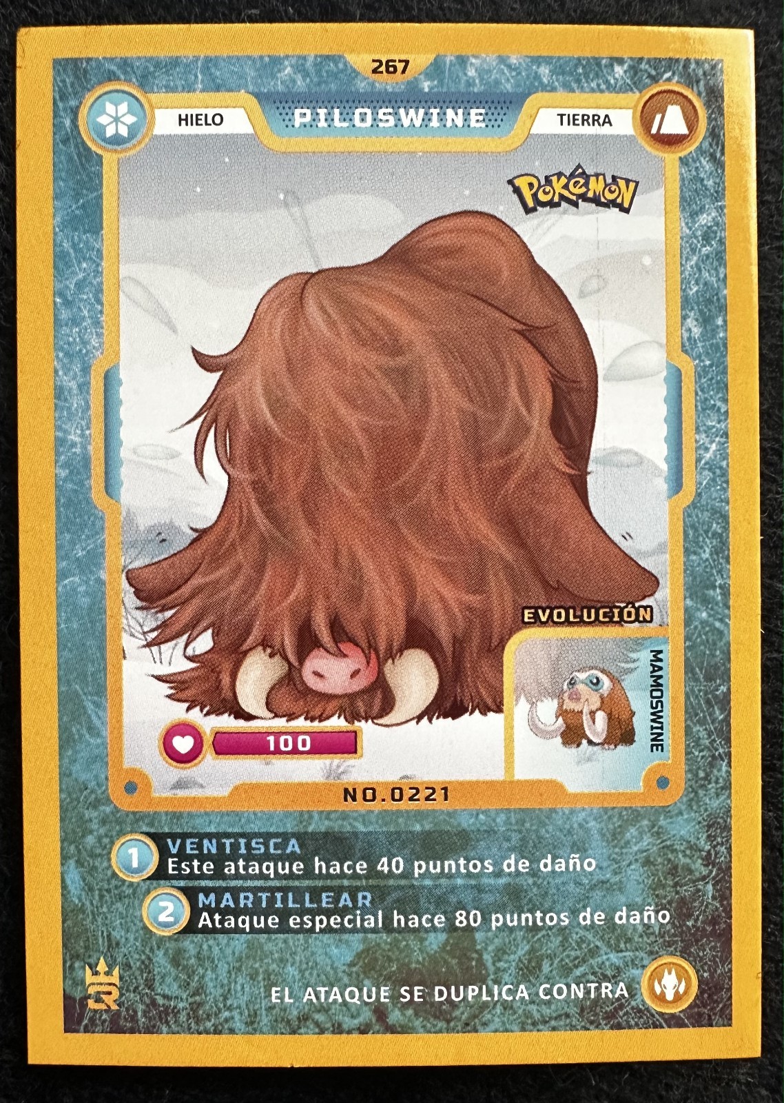 PILOSWINE - POKEMON MASTER JOURNEY 3R ELEMENTOS CCG