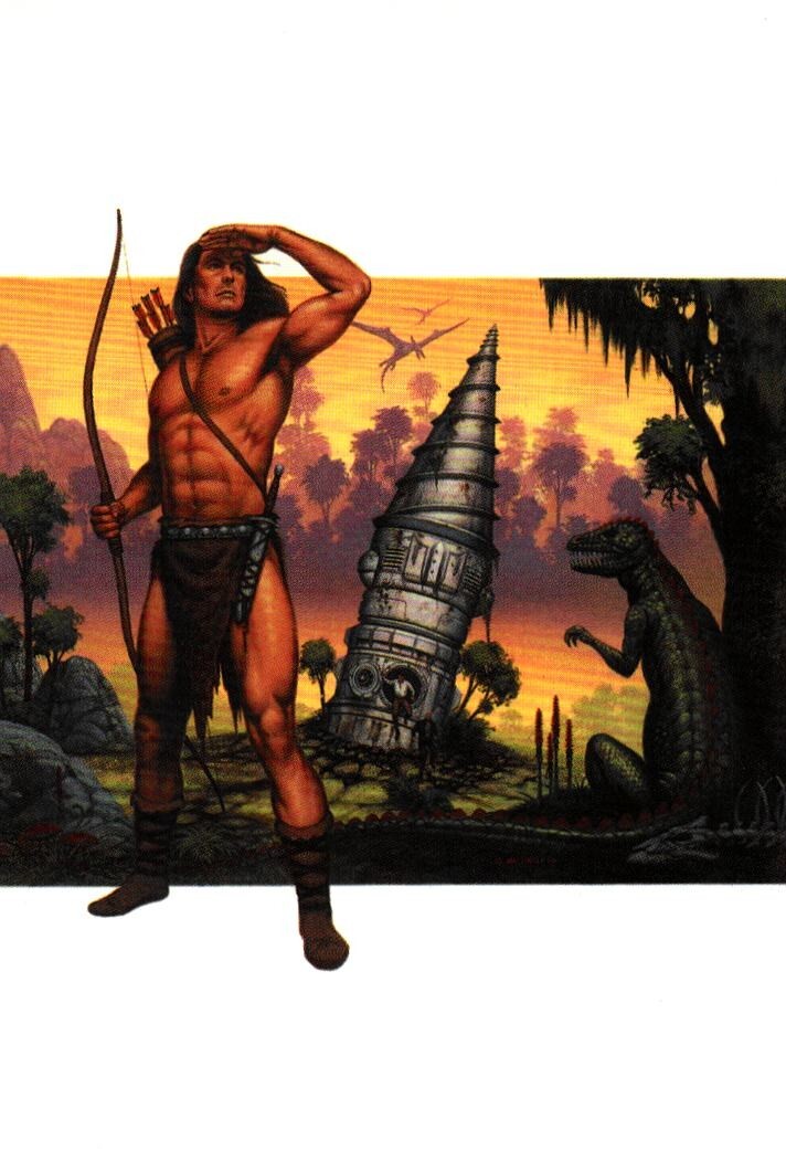 #37 Pellucidar: Al centro della Terra, David Mattently 1995 Fpg Fantasy Card