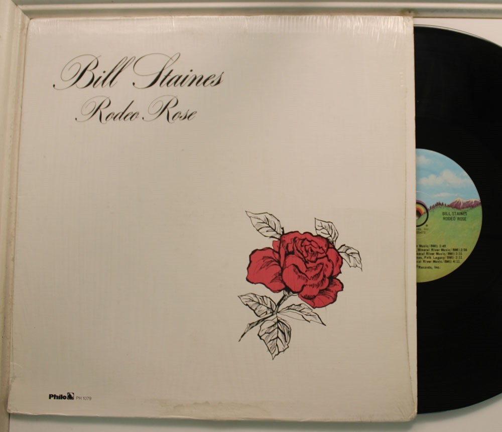 Bill Staines Lp Rodeo Rose On Philo - Vg++ / Vg++ (Shrink!)