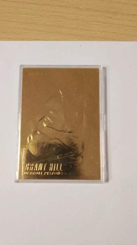 Grant Hill Gold Card 23KT /10000 Pistons 1997 Fleer Detroit