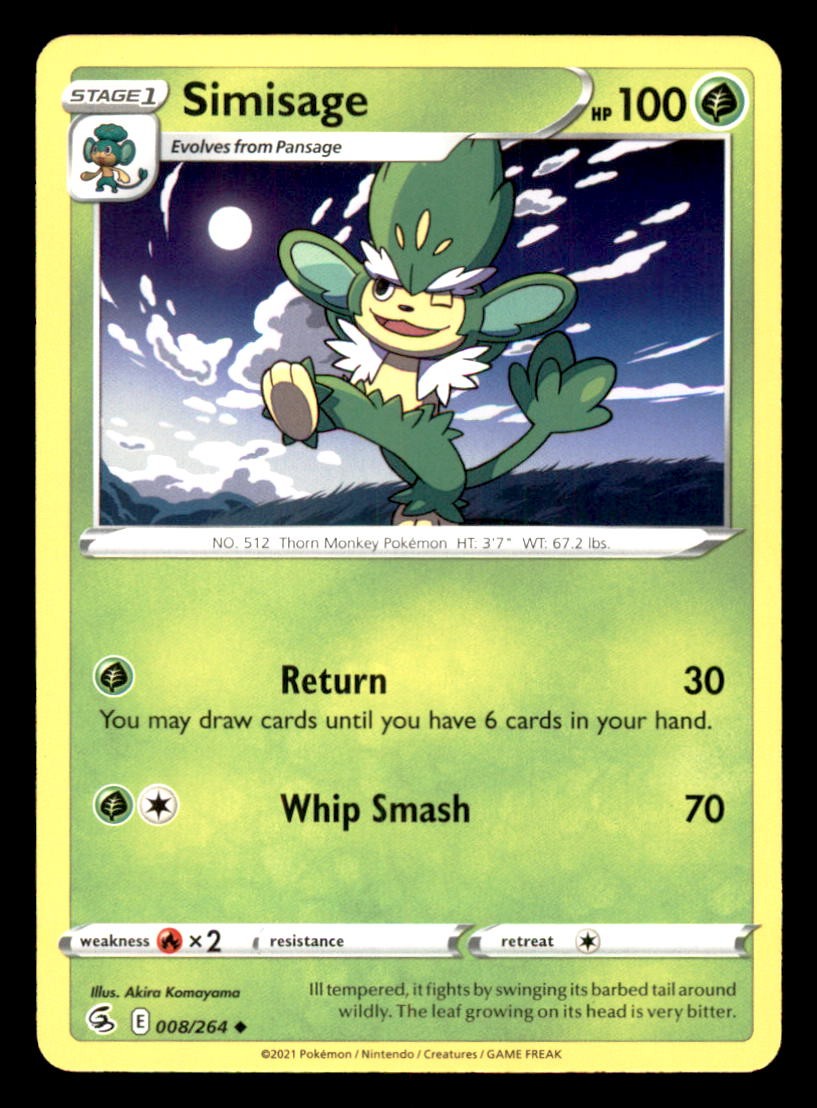SIMISAGE 008/264 POKEMON FUSION STRIKE LP