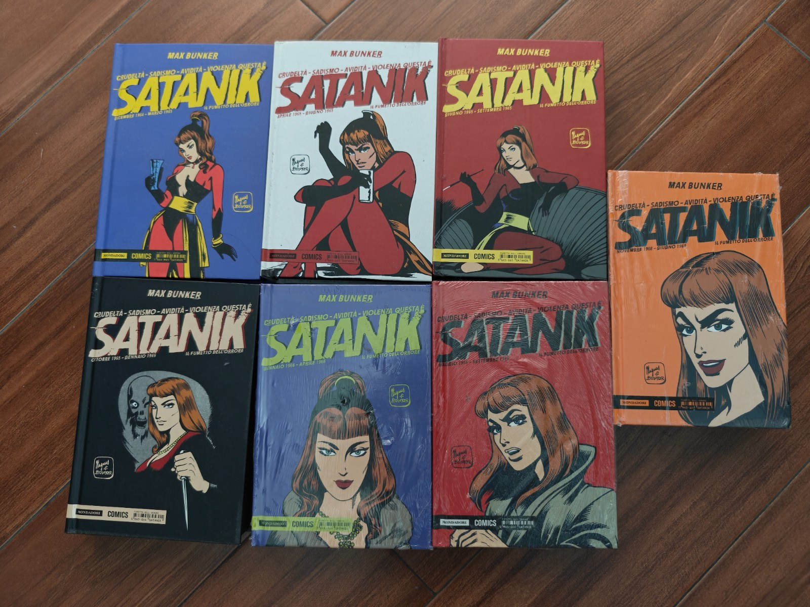 Satanik - Sequenza 1-6 più 11 - Max Bunker e Magnus - Mondadori Comics